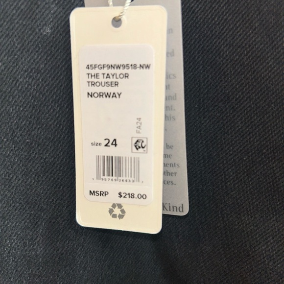 new Favorite Daughter Jeans The Taylor Trouser NORWAY black jeans Sz 24 - Picture 13 of 16